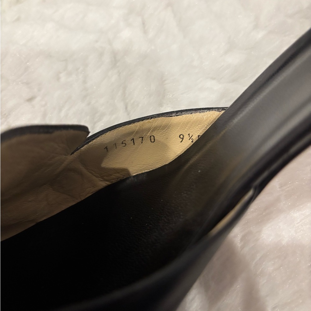 Gucci Black Leather Mules with Silver Horse Bit Hardware NIB Size 9.5 - Picture 4 of 8